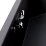 46“X18”X14.5“ Trailer Tongue Box with Lock and Keys Heavy Duty Steel 6.7 CUFT Capacity - Black - Fab Heavy Parts