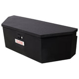 46“X18”X14.5“ Trailer Tongue Box with Lock and Keys Heavy Duty Steel 6.7 CUFT Capacity - Black - Fab Heavy Parts