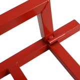 Easy Mower Lift 800 Lbs Capacity Ride-on Cleaning Aid + 45° Tilt Adjustable--Red