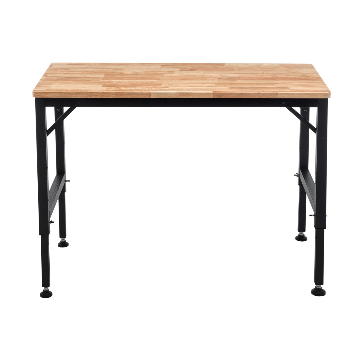 48' Heavy - Duty Adjustable Workbench Wood W/Rubber Pads 2000 Lbs Capacity - Fab Heavy Parts