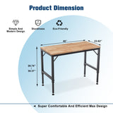 48' Heavy - Duty Adjustable Workbench Wood W/Rubber Pads 2000 Lbs Capacity - Fab Heavy Parts