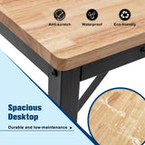 48' Heavy - Duty Adjustable Workbench Wood W/Rubber Pads 2000 Lbs Capacity - Fab Heavy Parts