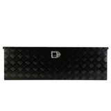 48 Inch Truck Box Heavy Duty Aluminum Stripes Plated Tool Long Box with Lock and Key 48"×15.2"×15.2" - Fab Heavy Parts