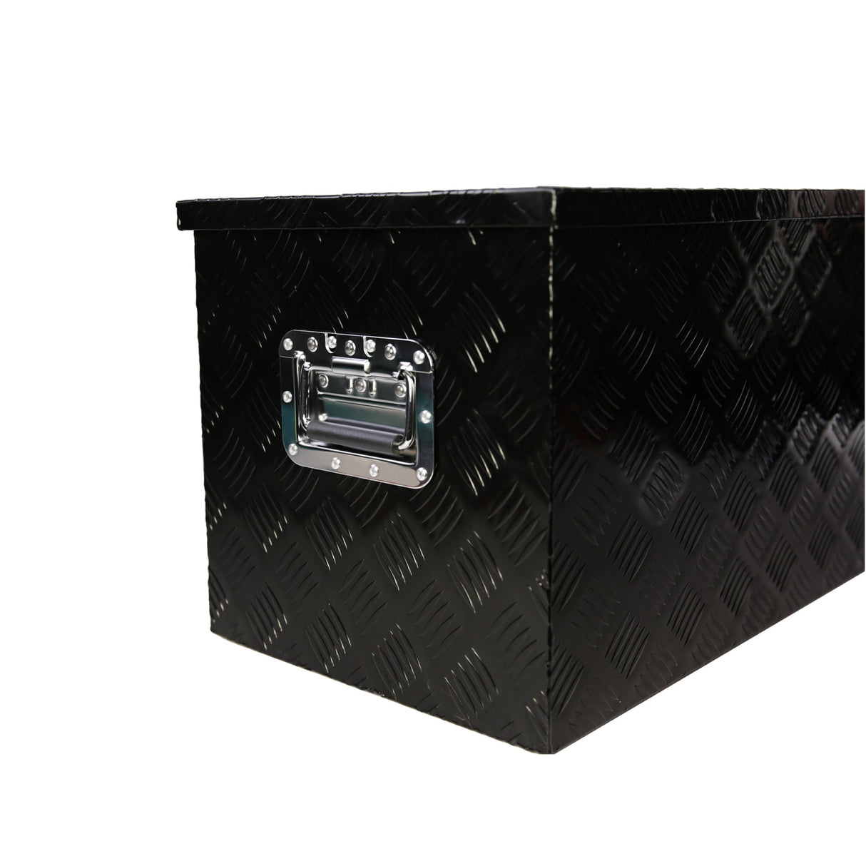 48 Inch Truck Box Heavy Duty Aluminum Stripes Plated Tool Long Box with Lock and Key 48"×15.2"×15.2" - Fab Heavy Parts