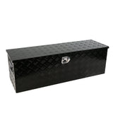 48 Inch Truck Box Heavy Duty Aluminum Stripes Plated Tool Long Box with Lock and Key 48"×15.2"×15.2" - Fab Heavy Parts