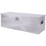 48 Inch Truck Tool Box Aluminum Tool Box Heavy Duty w/Lock Keys 48x15x15inch - Silver - Fab Heavy Parts