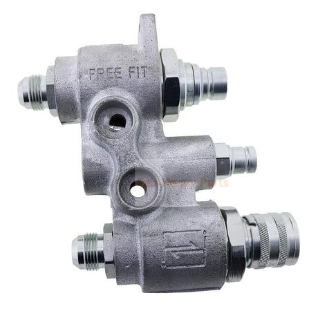 48mm 4BD4FH Hydraulic Coupler Block 7246783 6678951 Aftermarket Replacement For Bobcat S175 Case TR340 - Fab Heavy Parts
