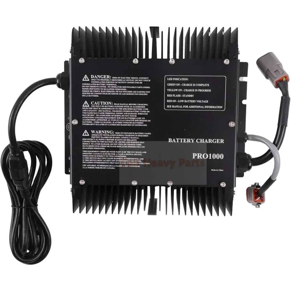 48V 18A Battery Charger 1001103105 Fits for JLG Boom Lift E300 E400 E600 Scissor Lift 3369LE 4069LE M3369 M4069 - Fab Heavy Parts