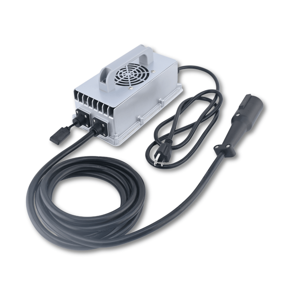 48V 18A Golf Cart Battery Charger with 3 - Pin Round Plug for Lead - Acid Batteries Fits for Club Car - Fab Heavy Parts