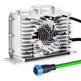 48V 22A Lithium Battery Charger w/ Convertible Plug Fits for EZGO Club Car Golf Cart