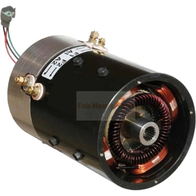 48V DC Motor with Triangle Plug 73291G04 73291 - G04 Fits for EZGO Yamaha JU2 - H1890 - 21 - 00 JU2 - H1890 - 23 - 00 - Fab Heavy Parts