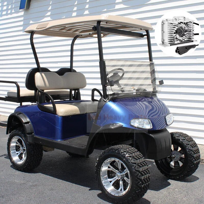 48V(58.4V) 15A Lithium Battery Charger 3 Pin Triangle Fits for EZGO RXV TXT Golf Cart - Fab Heavy Parts