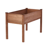 48x24x30 inch Raised Garden Bed with Legs Elevated Wooden Planter Box - Fab Heavy Parts