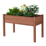 48x24x30 inch Raised Garden Bed with Legs Elevated Wooden Planter Box - Fab Heavy Parts