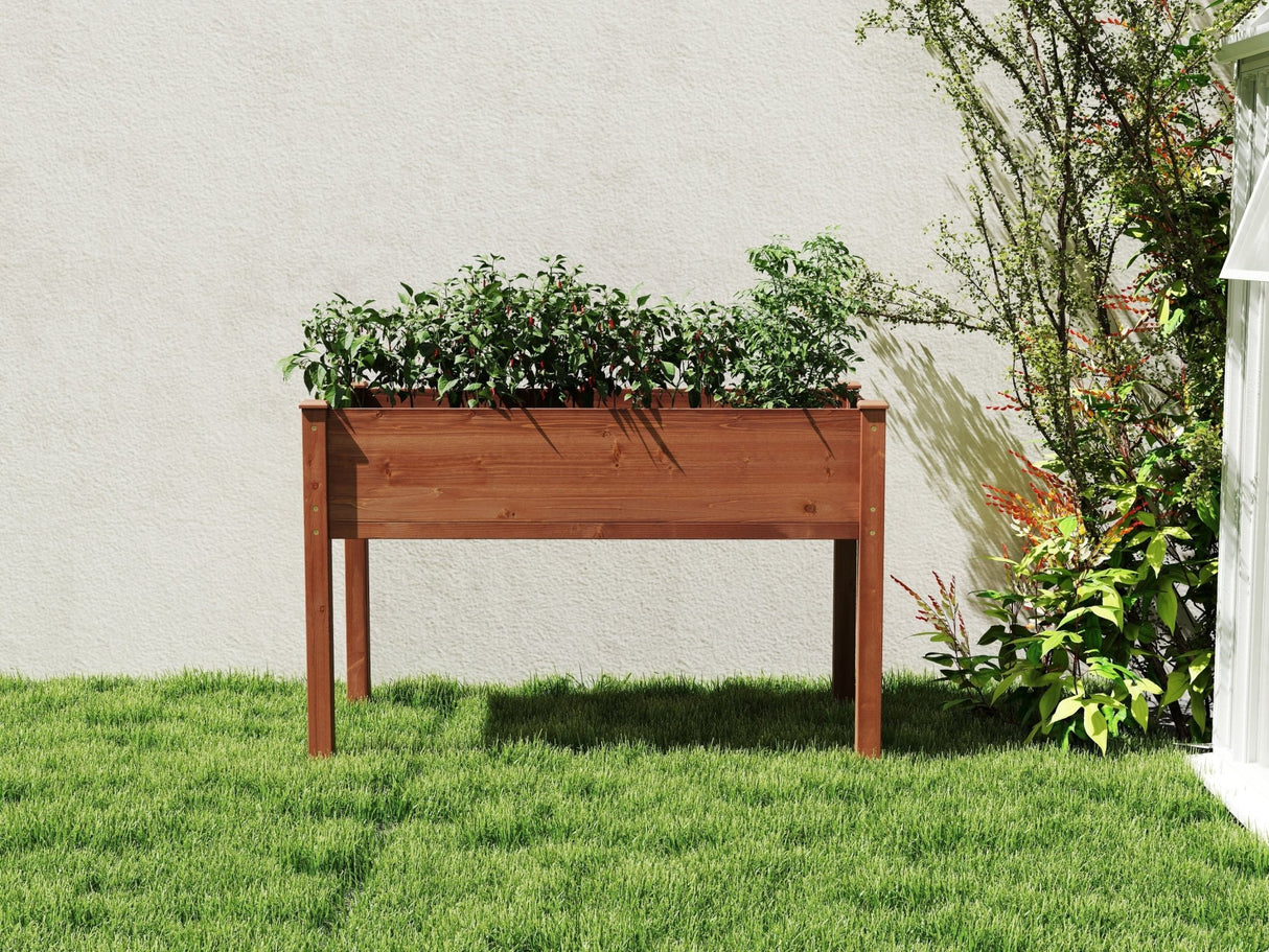 48x24x30 inch Raised Garden Bed with Legs Elevated Wooden Planter Box - Fab Heavy Parts