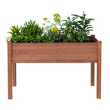 48x24x30 inch Raised Garden Bed with Legs Elevated Wooden Planter Box - Fab Heavy Parts