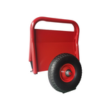 Heavy Duty Panel Dolly Slab Two Nice Handles 10" Solid Rubber Tires Super Weight 1000 LBS All-Terrain Movement--Red