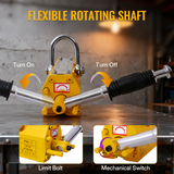 Permanent Magnetic Lifting with Release 440lbs/200kg Heavy Duty Magnet 2.5 Safety Factor Neodymium & Steel