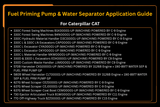 Fuel Priming Pump & Water Separator 190-8977 1908977 Fits for Caterpillar CAT 322C 325C 330C 330D 570B 580B 627G 637G 730 770 772