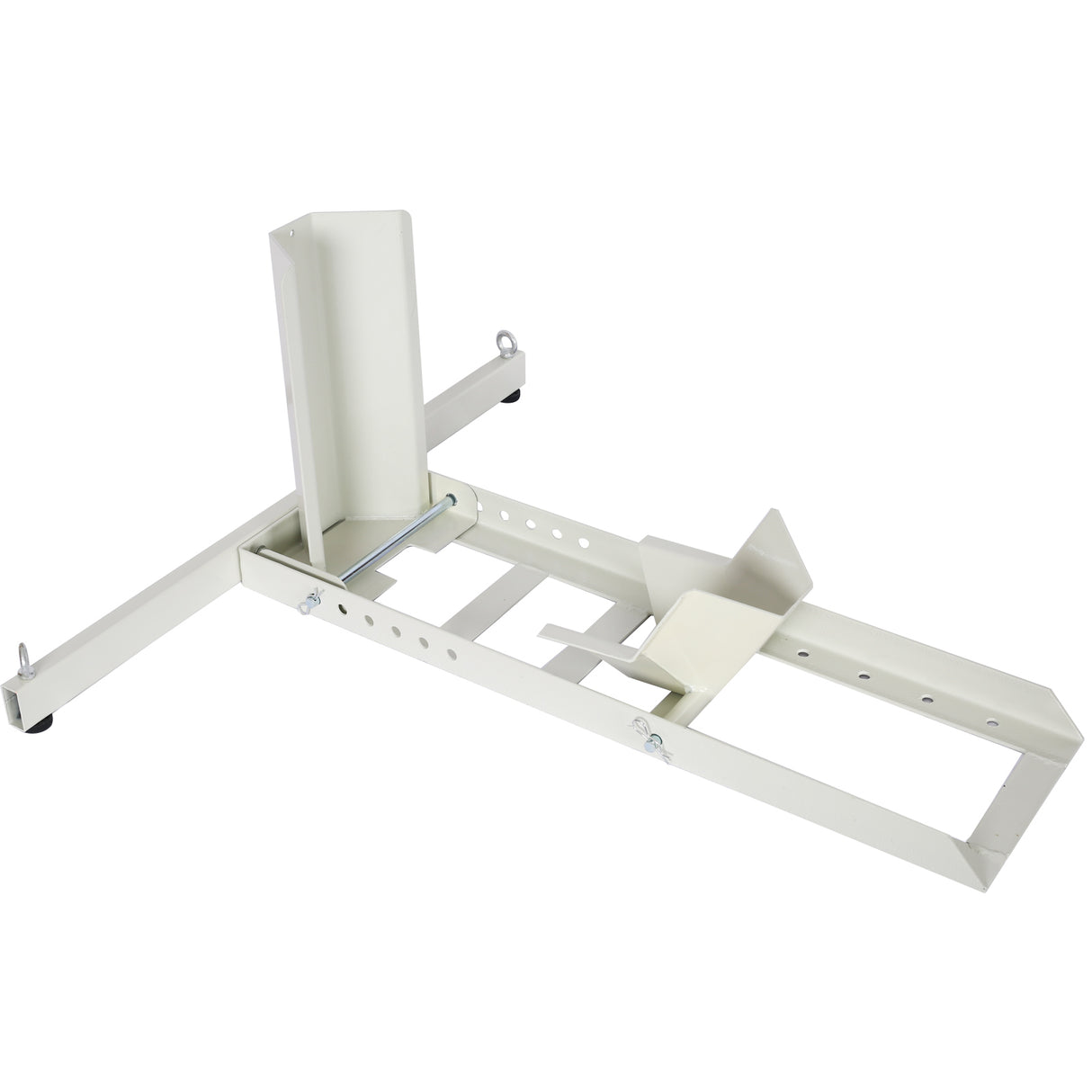 1800 Lb. Capacity Motorcycle Stand Wheel Chock Adjustable Heavy Duty with 4 Sets Tie down