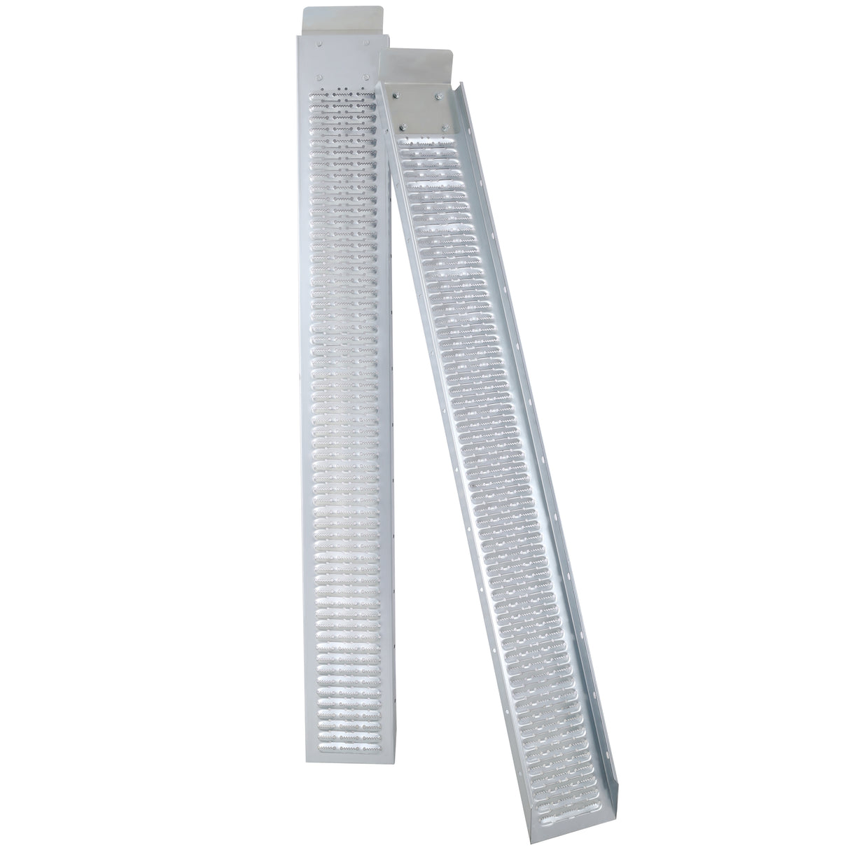 Pack of 2 74" L 960lbs Capacity Loading Ramps--Silver