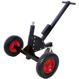 2-in-1 Heavy Duty 1,500lbs Trailer Dolly Load Capacity Mover 2" Hitch Ball 24''-35.4'' Adjustable Height RV Boat--Black Red