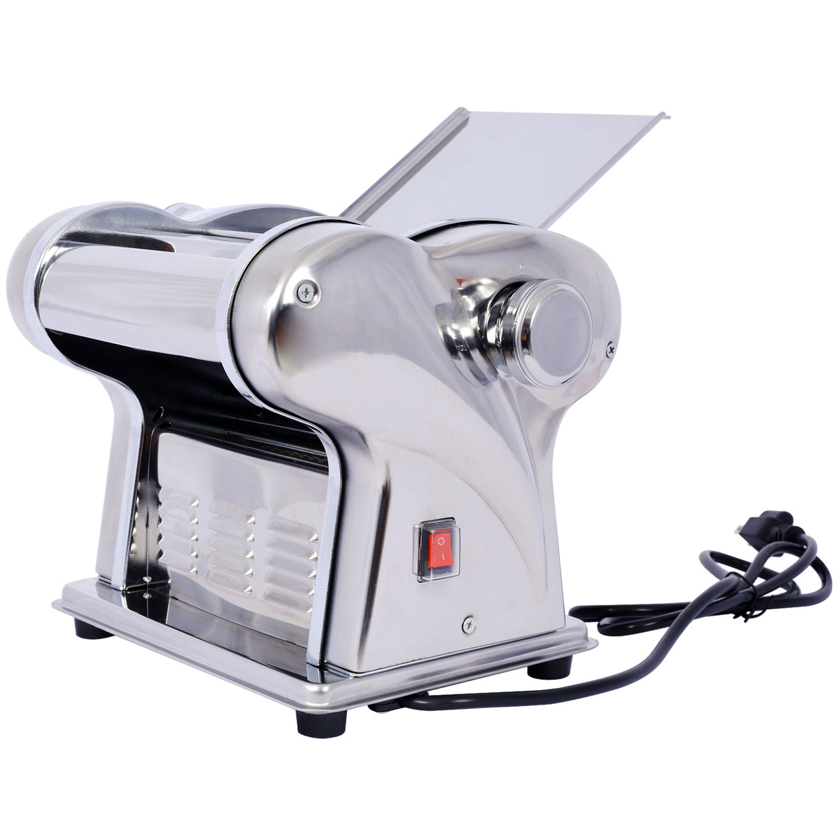 Electric Pasta Maker Dough Roller Cutter Thickness Adjustable Stainless Steel 110V 135W 2 Blades Type