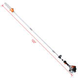 12 in 1 Multi-Functional Trimming Tool 32.6CC 2-Cycle Garden System with Gas Pole Saw Hedge Trimmer Grass Trimmer and Brush Cutter EPA Compliant