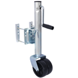 1500lbs Trailer Jack with Double Wheel Adjustable 12" Lift Swivel Tongue Towing