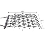 4FT Heavy-Duty Steel Drag Harrow Field Leveling Chain Rake for ATV UTV Compact Utility Tractor - Fab Heavy Parts