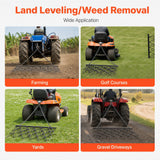 4FT Heavy-Duty Steel Drag Harrow Field Leveling Chain Rake for ATV UTV Compact Utility Tractor - Fab Heavy Parts