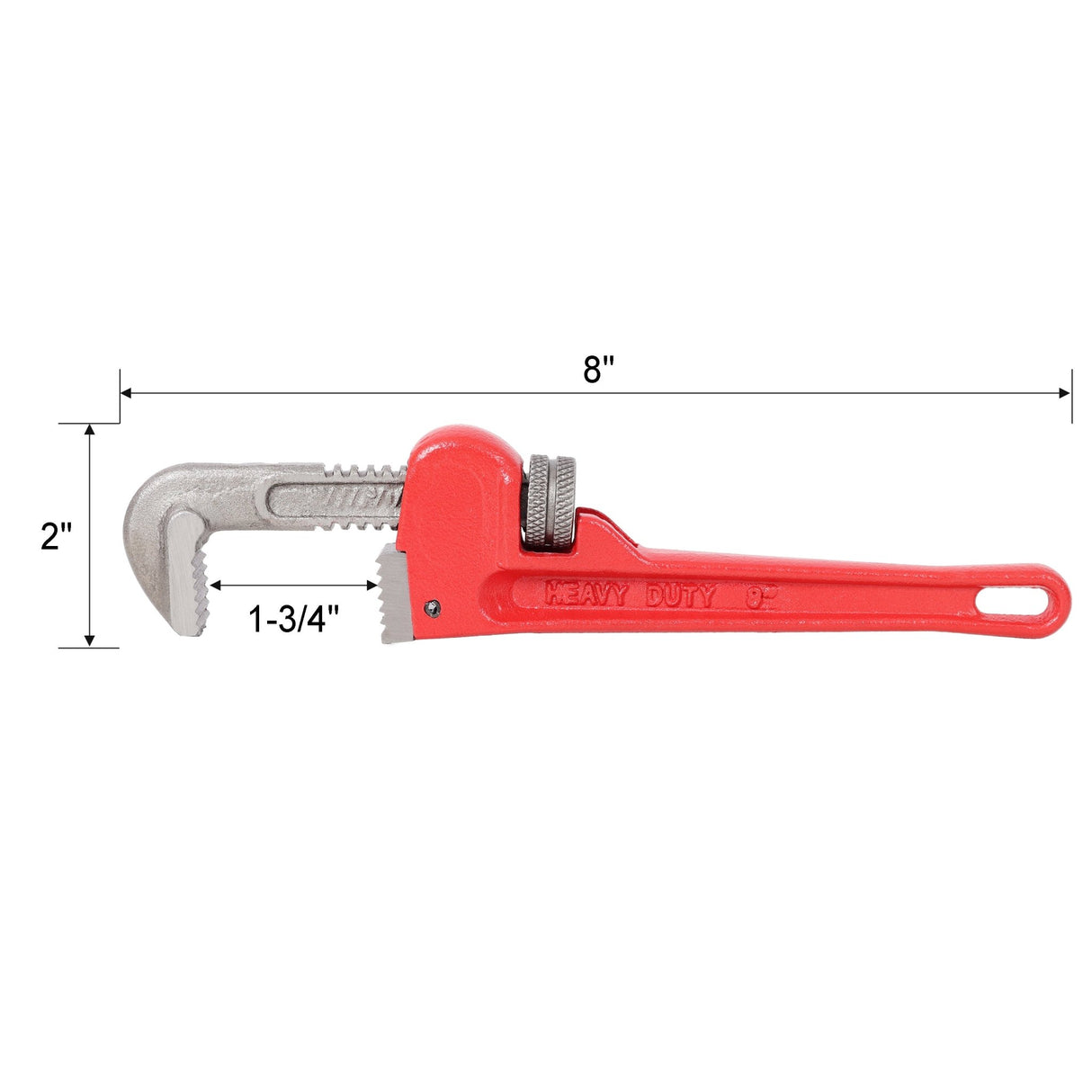 4Pcs 8&10&14&24 - inch Straight Heavy Duty Pipe Wrench Set Adjustable Alloy Steel Grip - Fab Heavy Parts