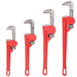4Pcs 8&10&14&24 - inch Straight Heavy Duty Pipe Wrench Set Adjustable Alloy Steel Grip - Fab Heavy Parts