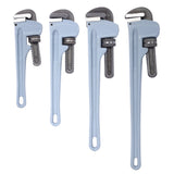 4PCS Aluminium Pipe Wrench Adjustable Jaw Plumbing Pipe Wrench (10" 14" 18" 24" inch) Pipe Wrench Set - Fab Heavy Parts