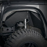 4PCS Black Front & Rear Inner Fender Liners Compatible with 2007-2018 Jeep Wrangler JK & JKU Unlimited (2/4 Doors) Steel Fenders Flares - Fab Heavy Parts