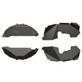 4PCS Black Front & Rear Inner Fender Liners Compatible with 2007-2018 Jeep Wrangler JK & JKU Unlimited (2/4 Doors) Steel Fenders Flares - Fab Heavy Parts
