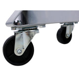 4Pcs Drum Dolly for 55 Gallon Barrel with 4 Swivel Caster Wheels Heavy Duty Steel Frame Cart with Brake - Fab Heavy Parts