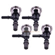4Pcs Fuel Injector 1J508 - 97644 Fits for Kubota M7 - 151 M7 - 152 SVL95 - 2S SVL97 - 2 - Fab Heavy Parts