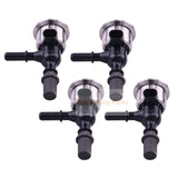 4Pcs Fuel Injector 1J508 - 97644 Fits for Kubota M7 - 151 M7 - 152 SVL95 - 2S SVL97 - 2 - Fab Heavy Parts