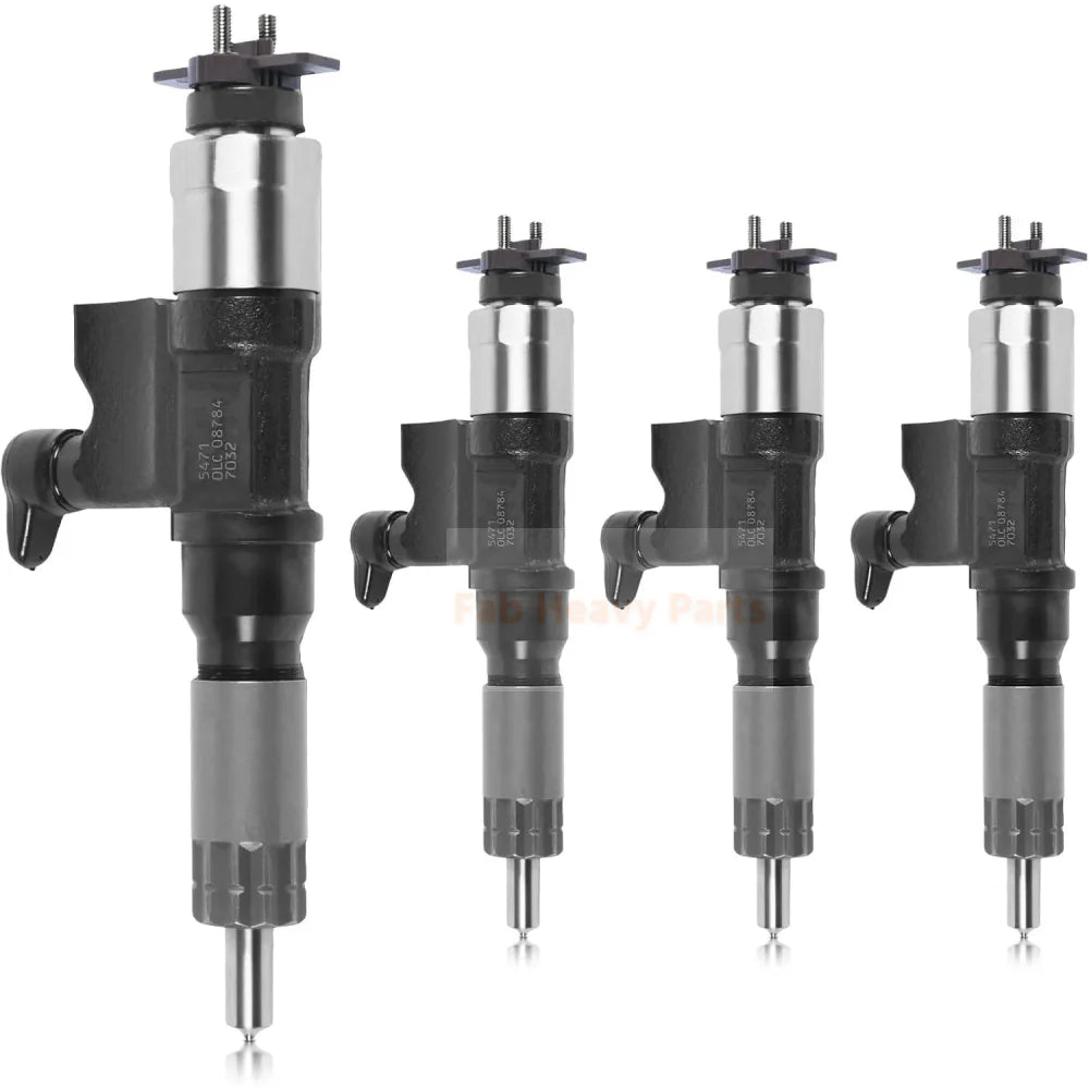 4PCS Fuel Injector 97780100 97329703 9709500 - 547 095000 - 5470 095000 - 5471 8 - 97329703 - 1 Fits for Isuzu N - Series NQR NPR NPR - HD 2001 2002 2003 2004 2005 2006 2007 4HK1 5.2L Engine - Fab Heavy Parts