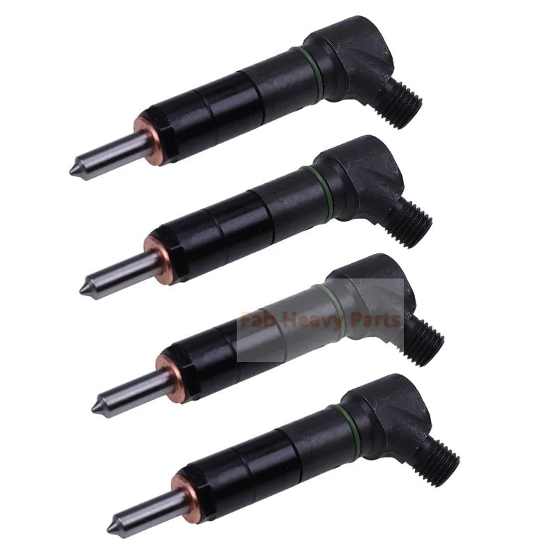 4PCS Fuel Injector RE529390B Fits for John Deere 2.4L 3.0L 4024 5030 4024HF285 - Fab Heavy Parts