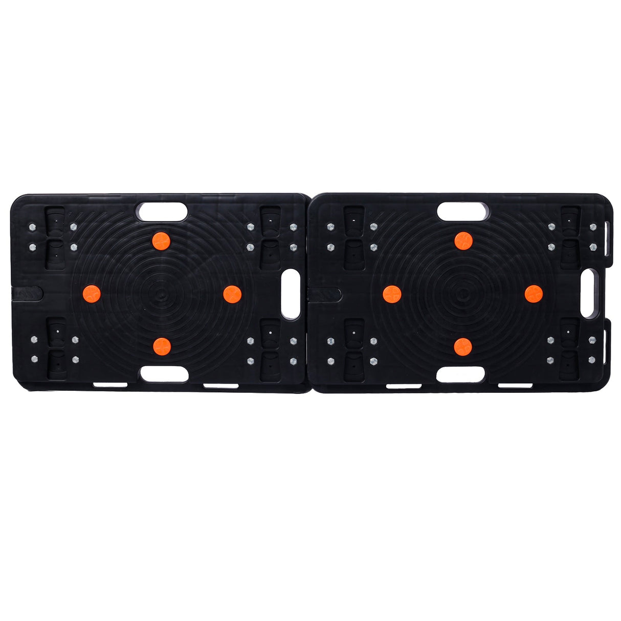 4Pcs Heavy Duty Interlocking Moving Dolly with 4 Wheels 23.6 x 15.7 Inch 330 Lbs Capacity Each Count - Fab Heavy Parts