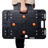 4Pcs Heavy Duty Interlocking Moving Dolly with 4 Wheels 23.6 x 15.7 Inch 330 Lbs Capacity Each Count - Fab Heavy Parts