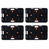 4Pcs Heavy Duty Interlocking Moving Dolly with 4 Wheels 23.6 x 15.7 Inch 330 Lbs Capacity Each Count - Fab Heavy Parts