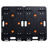 4Pcs Heavy Duty Interlocking Moving Dolly with 4 Wheels 23.6 x 15.7 Inch 330 Lbs Capacity Each Count - Fab Heavy Parts