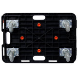 4Pcs Heavy Duty Interlocking Moving Dolly with 4 Wheels 23.6 x 15.7 Inch 330 Lbs Capacity Each Count - Fab Heavy Parts