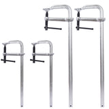 4Pcs Pack Bar Clamps Set Drop Forged Steel F Clamps 2 Pcs 12 inch x 3 inch+ 2Pcs 16 inch x 4 - 3/4" - Fab Heavy Parts