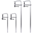 4Pcs Pack Bar Clamps Set Drop Forged Steel F Clamps 2Pcs 12 inch x 3 inch+ 2Pcs 24 inch x 4 - 3/4" - Fab Heavy Parts