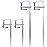 4Pcs Pack Bar Clamps Set Drop Forged Steel F Clamps 2Pcs 12 inch x 3 inch+ 2Pcs 24 inch x 4 - 3/4" - Fab Heavy Parts