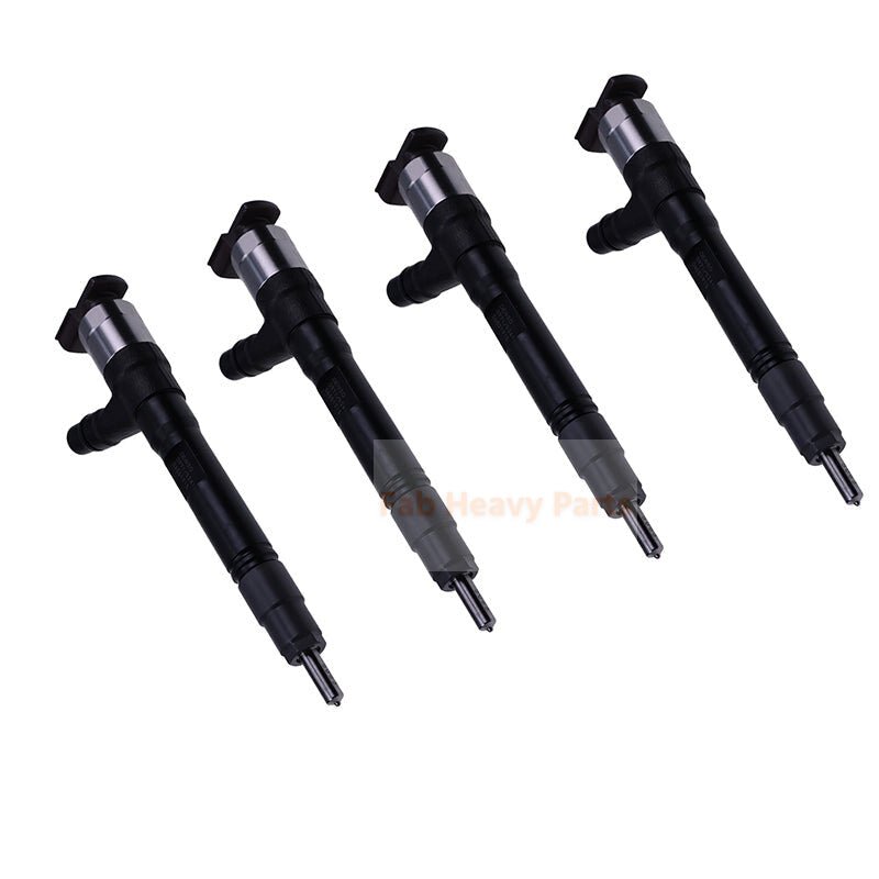 4Piece Fuel Injector 8981635241 Fits for Isuzu Engine 4LE2 Kobelco Excavator 75SR ACERA - Fab Heavy Parts
